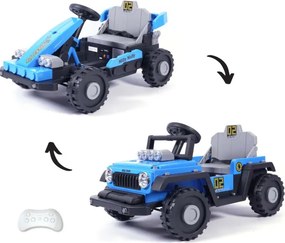 Elektrické autíčko Prime 2v1 modré