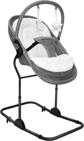 Detské hojdacie kreslo 4v1 Moon 35 sivé