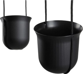 Závěsný květináč AERA HANG 17,9 cm černý