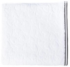 Bath Towel 50x100 White Edge Dark