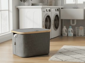 Skladací kôš NOLVIO 25 L, modrosivý