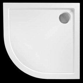 Rea Look, štvrťkruhový sprchovací kút 80x80x190 cm, 5mm číre sklo, chrómový profil, REA-K7904