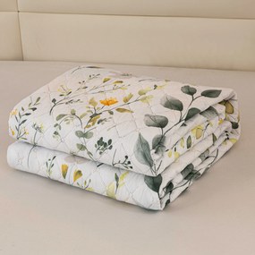 Prehoz na posteľ CITRUS GARDEN, biely Rozmer: 170 x 210 cm