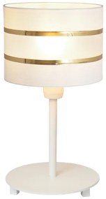 Stolná lampa HELEN 1xE27/15W/230V biela/zlatá