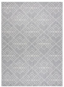 Koberec FLAT SISAL 48731637  Námestie  diamant,  geometrický  sivo /  krémový