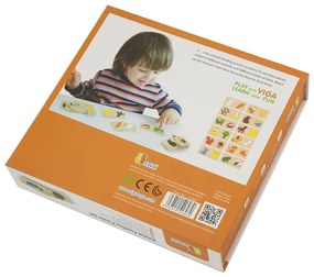 Drevené puzzle Viga Kŕmenie zvierat