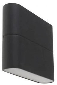 LED2 - LED Vonkajšie nástenné svietidlo FLAT 2xLED/3W/230V antracit IP54