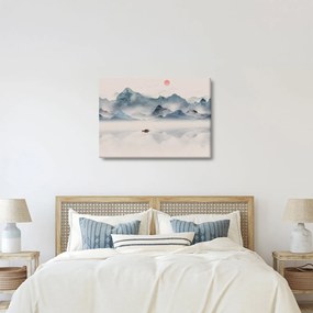 Obraz - Údolie modrých hôr (70x50 cm)