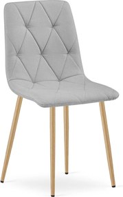 Svetlosivá jedálenská stolička LIBRA