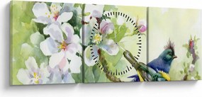 Obraz - Jar (s hodinami) (90x30 cm)