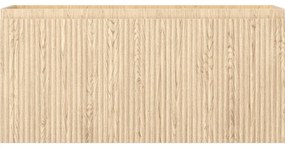 Mexen Rivel, kúpeľňová skrinka 100 cm, 1 zásuvka, drážkovaná, dub, 91A20-10047-1-BF81