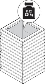 Stĺpovité kvetináče »Tinus«, 2 ks