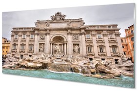 Obraz na akrylátovom skle Rím fontána bazilika 125x50 cm