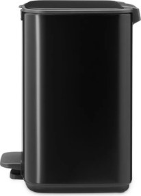 Matne čierny pedálový oceľový odpadkový kôš 7 l Bo – Brabantia