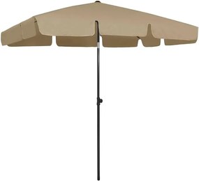 TRENDIE Záhradný slnečník 125x200 cm tmavo béžový