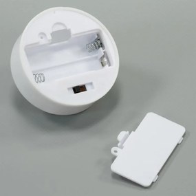 Sada batériových čajových sviečok s časovačom, biela, 8 ks