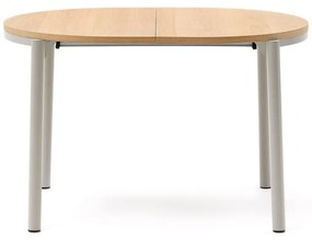 Rozkladací jedálenský stôl s doskou v dubovom dekore v prírodnej farbe 90x120 cm Montuiri – Kave Home