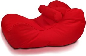 Sedací vak Ležadlo XL polyester TiaHome - Červená