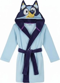 Detský coral fleece župan Bluey s kapucňou a uškami, EU 110
