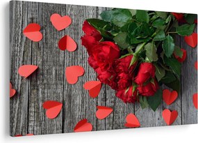 Obraz - kytica ruží (90x60 cm)