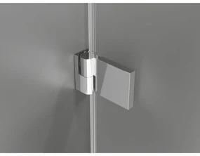 Mexen Lunar-B Duo, výklopný sprchový kút 85 x 80 cm, 8mm číre sklo, chrómový profil, 832-085L-080P-01-00