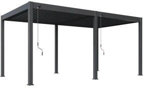 Pergola bioklimatická Rojaplast Intro Neo 530 x 300 x 255 cm voľne stojaca antracit