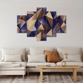 Obraz - 3D drevené trojuholníky (150x105 cm)