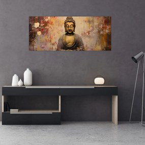 Obraz - Budha, maľba (120x50 cm)