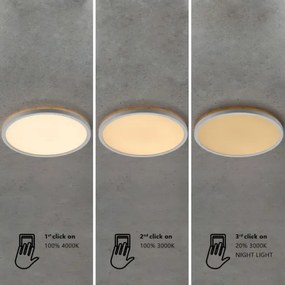 Nordlux - LED stmievateľné kúpeľňové stropné svietidlo OJA LED/19W/230V 3000/4000K IP54 priemer 43 cm