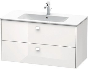 DURAVIT Brioso závesná skrinka pod umývadlo, 2 zásuvky, 1020 x 479 x 553 mm, biela vysoký lesk, BR410302222