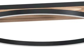 Eglo 99624-LED Stmievateľný luster BOYAL 2xLED/12,5W/230V+LED/15,5W hnedá/čierna