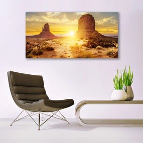 Obraz na akrylátovom skle Púšť slnko krajina 120x60 cm