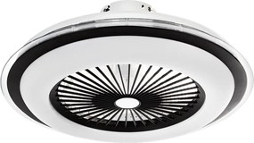 Stropné LED svietidlo Zephyr, 1x LED 48w, 3000-6000k, b, s ventilátorom a ovládačom