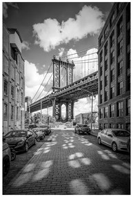 Plagát, Obraz - Melanie Viola - NEW YORK CITY Manhattan Bridge, (40 x 60 cm)