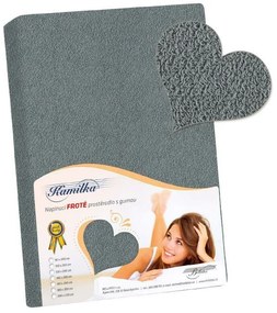 Bellatex Froté prestieradlo tmavosivá, 120 x 200 cm