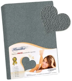 Bellatex Froté prestieradlo tmavosivá, 120 x 200 cm