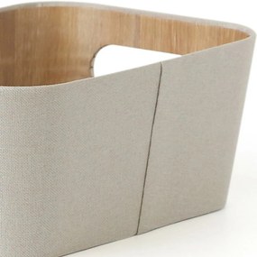 Kitchisimo Set 2 úložných košíkov 26 × 18 × 11 cm, krémová, S