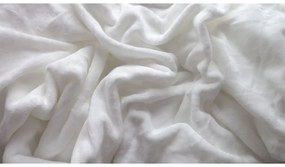 Plachta mikroplyš SOFT 90x200 cm biela