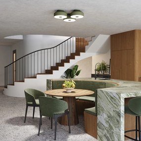 Zelené stropné svietidlo Blacko – Sollux