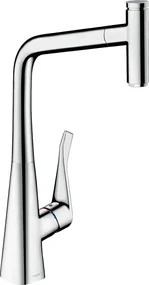 Hansgrohe M71, drezová batéria Metris Select s výsuvnou koncovkou, sBox, EcoSmart, chrómová, HAN-73807000