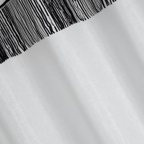 ZÁCLONA NA KRÚŽKOCH JASPIS 140X250 CM BIELA