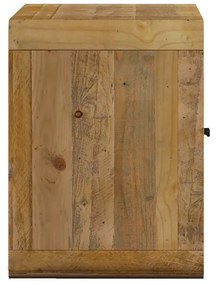 furniture-nabytek.cz - Masívny podstavec pod umývadlo z recyklovanej borovice, lakovaný, šedý – 130×60×45 cm