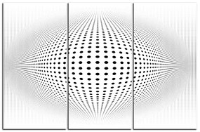Obraz na plátne - Abstraktná geometrická sfera 1218B (105x70 cm)