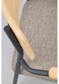 Jedálenská stolička v béžovo-prírodnej farbe v súprave 2 ks Maymont – Rowico