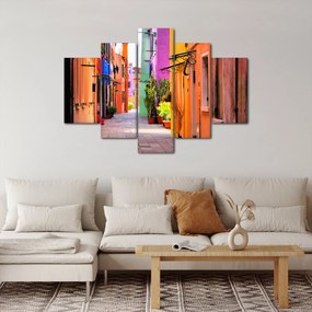 Obraz farebné talianskej uličky (150x105 cm)