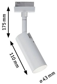 Paulmann URail Tubo bodové LED svetlo, biele