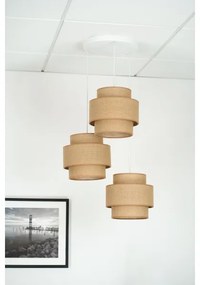 Brilagi - Luster na lanku SPACE YUTE 3xE27/15W/230V béžová/biela