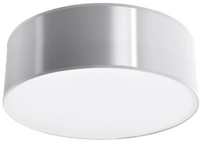 Stropné svietidlo Arena, 1x sivé plastové tienidlo, (biely plast), (fi 25 cm)