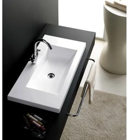 Bathco 0515 - Zapustené umývadlo COLLOTO 100x40 cm živica/biela