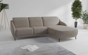 XXXLutz ROHOVÁ SEDAČKA, textil, farba lieskového orecha Sit & More - Sedačky - 000144024130